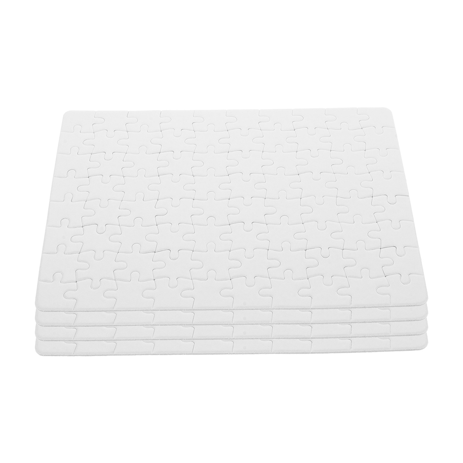 Puzzle Blank White - 4 fogli di puzzle bianchi per