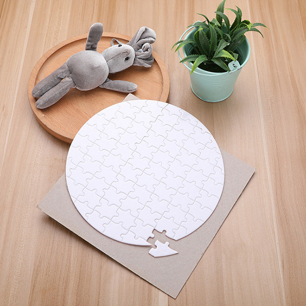 Puzzle Blank White - 4 pezzi di fogli bianchi per