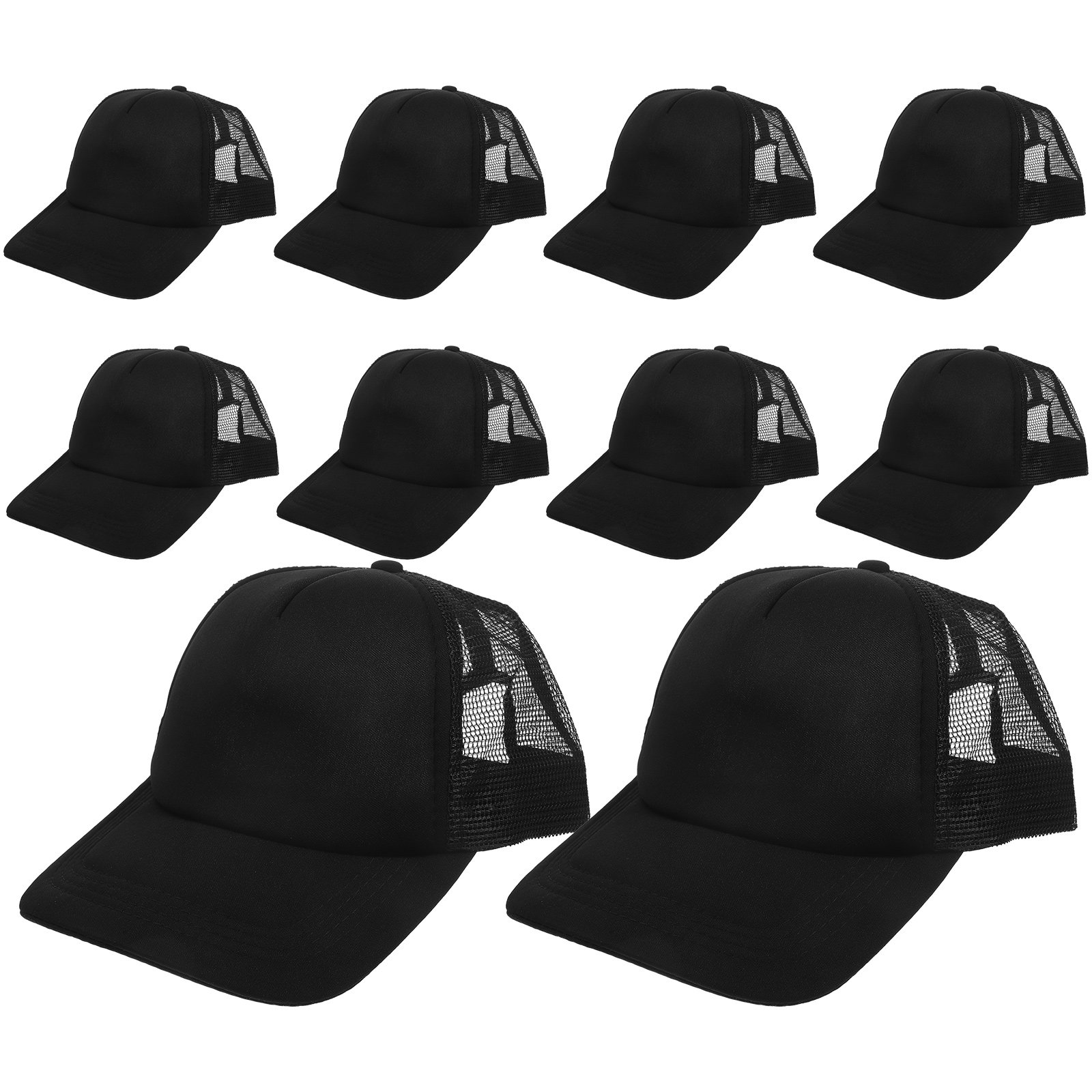 Hat Sublimation Blank - 10 cappellini da baseball neutri, con