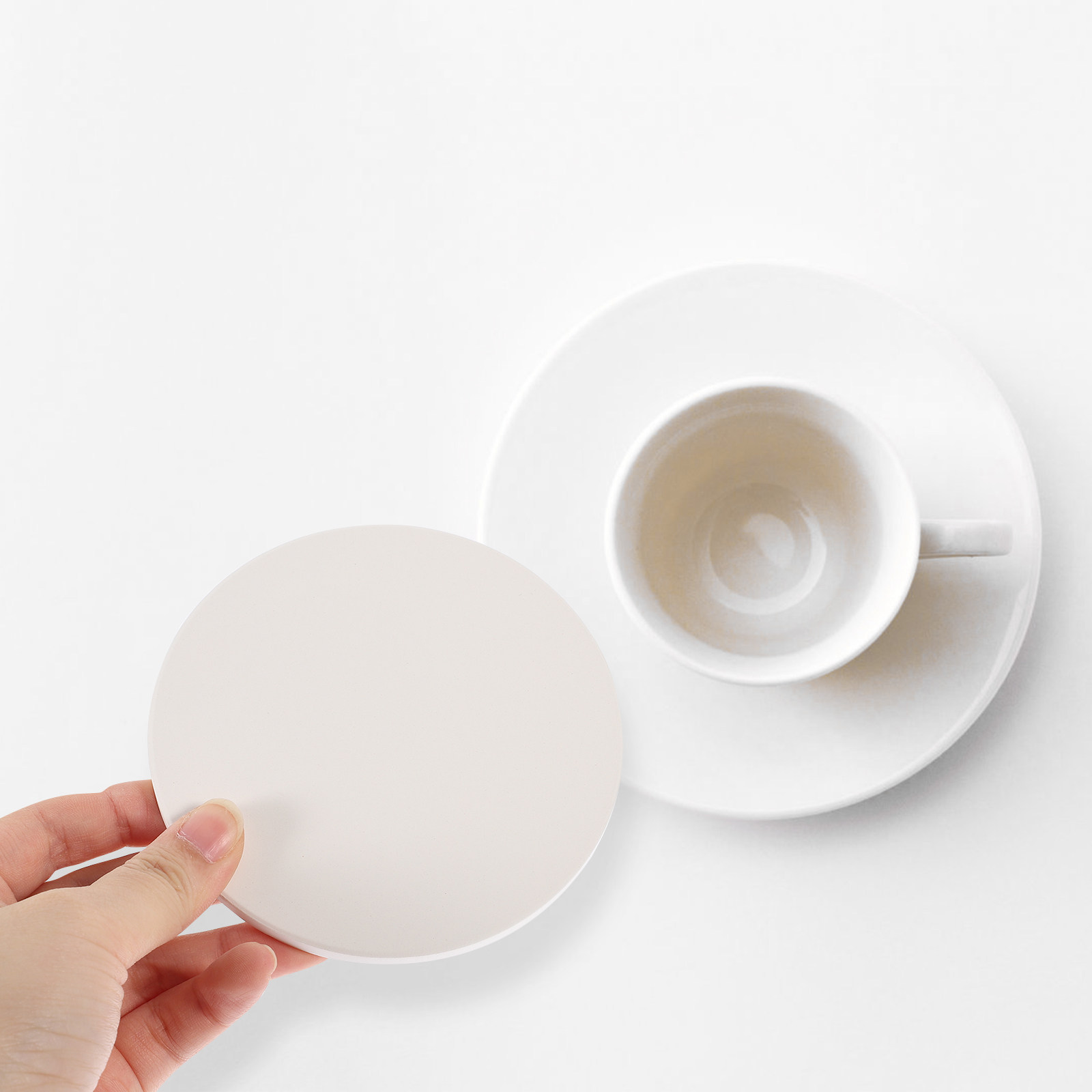 Coaster Sublimation Blank - Set da 10 sottobicchieri in ceramica,