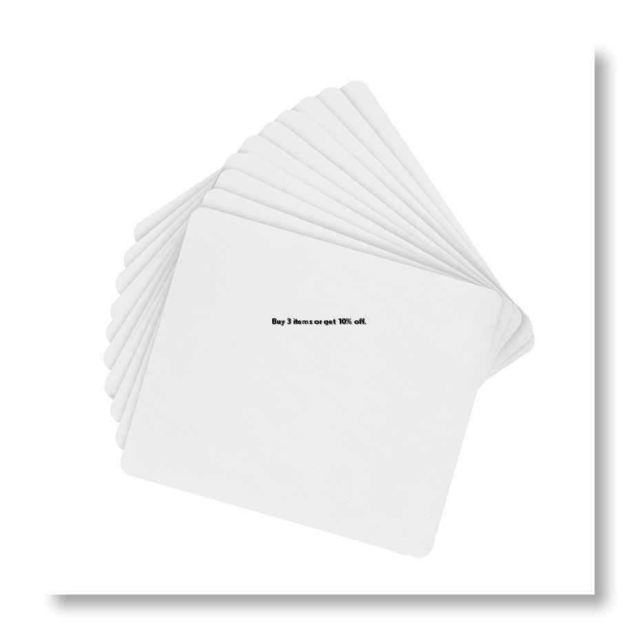 Mouse Pad Blank Sublimation - ✼ 10 tappetini per mouse bianchi,