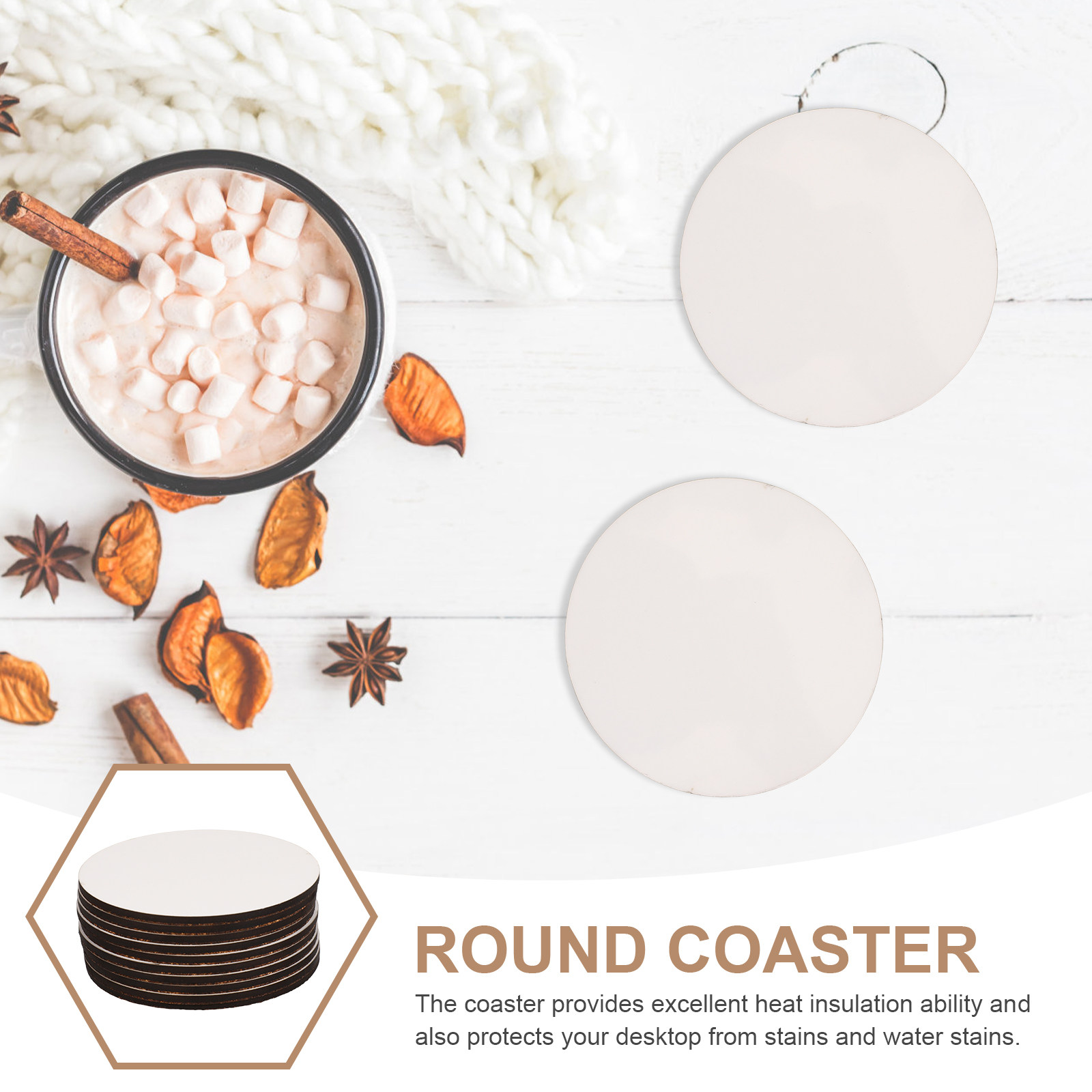 Sottobicchieri in legno per su - Coaster Sublimation Blank recensione e prezzo